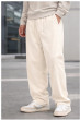 METRONAUT Relaxed Men White Cotton Blend Trousers (Copy)